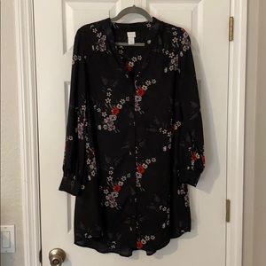 Black Floral Dress